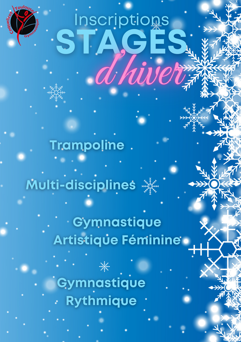 Stages loisirs des vacances d'Hiver 2026