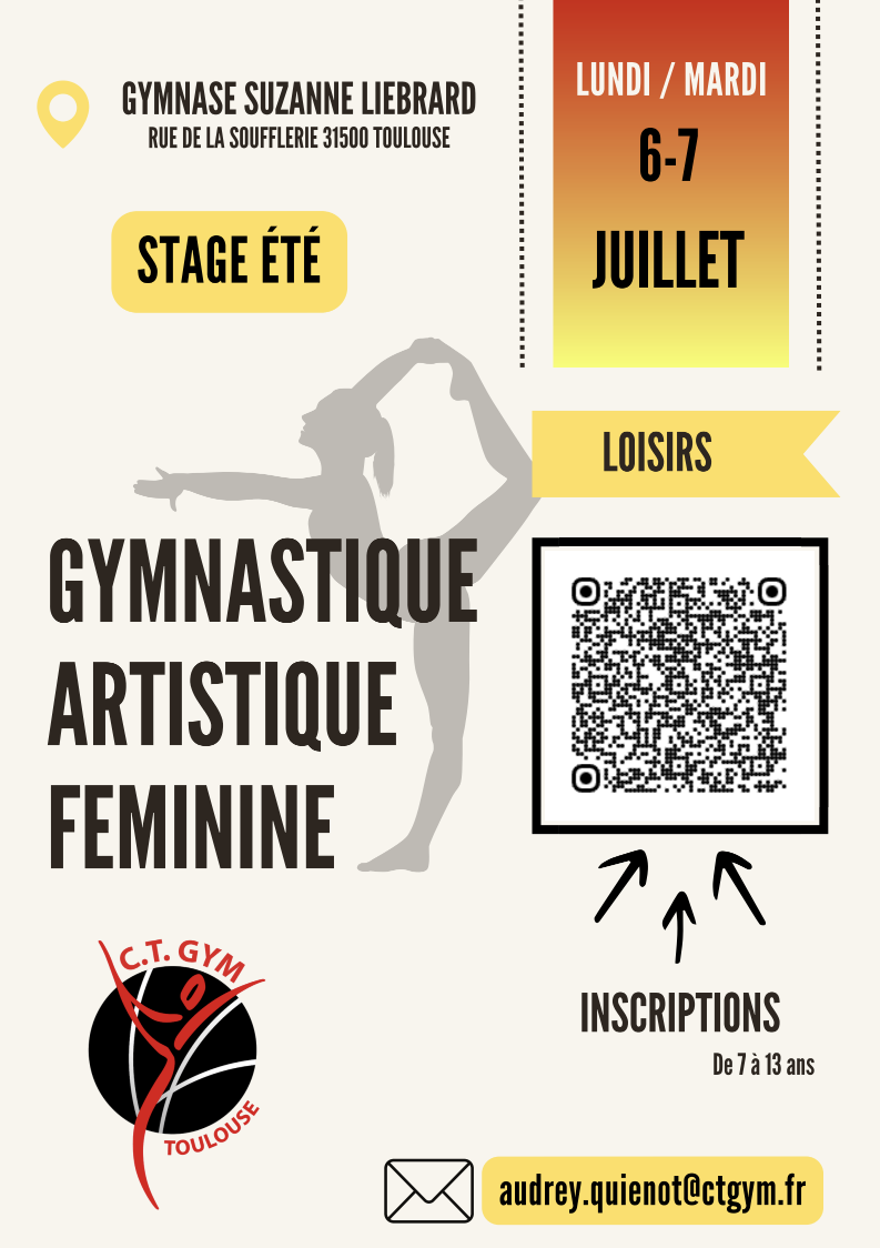 Stages GAF loisirs - vacances d'été 2026