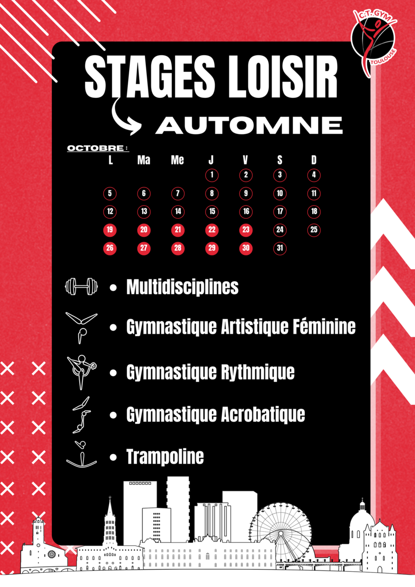 Stages loisir d'automne 2026