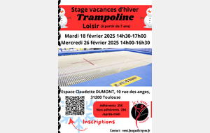 TR-Stage vacances d'hiver 2025