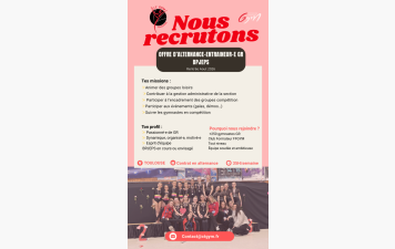 Offre d'alternance - Entraîneur·e GR