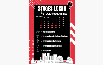 Stages loisir d'automne 2026